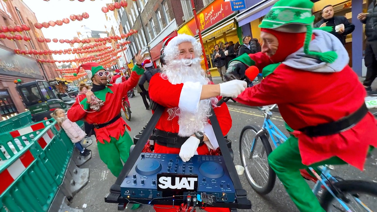 I dressed up as SANTA to give out ONIONS...