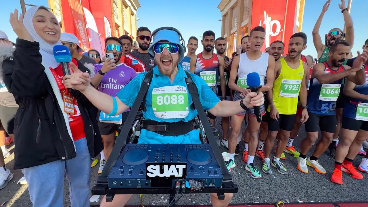 Trying to run a Marathon and DJ at the same time..